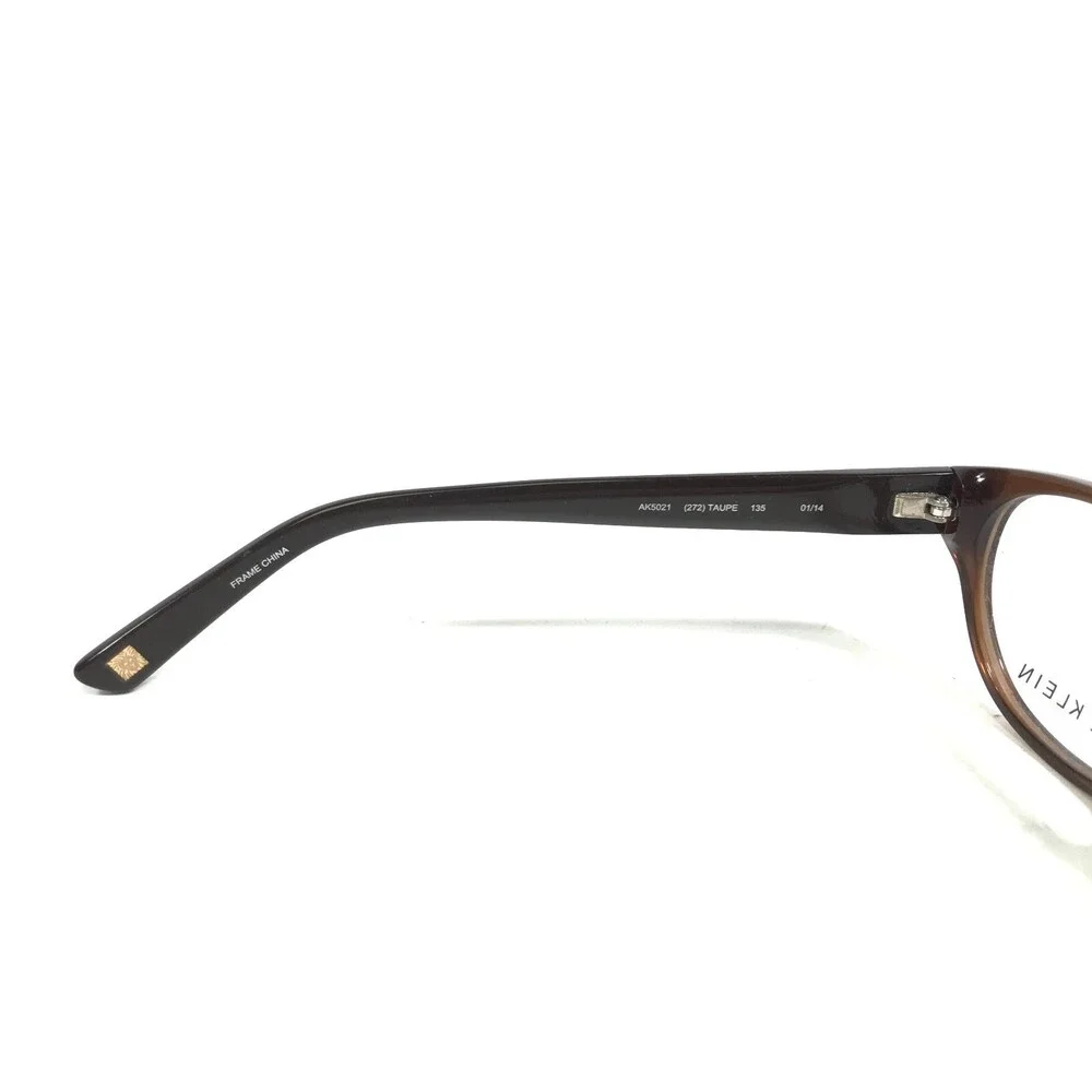 Anne Klein Eyeglasses Frames AK5021 272 TAUPE Brown Cat Eye Full Rim 53-16-135